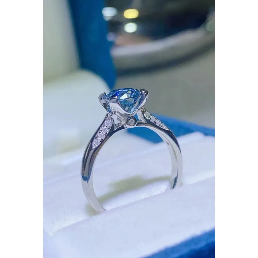 1 Carat Moissanite 4-Prong Ring