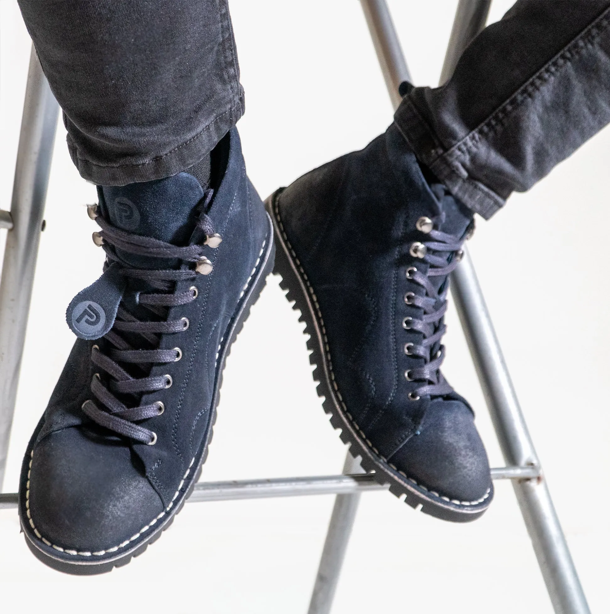 1961 MOD Mens Suede Boots Navy