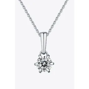 2 Carat 6-Prong Moissanite Pendant Necklace