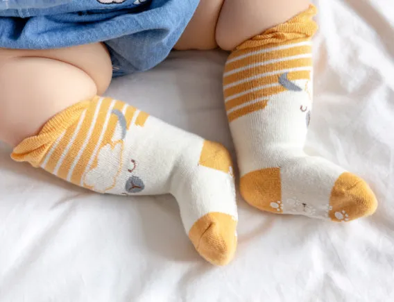 3 Pack Kids' Socks | non skid | Sheep Cat Penguin