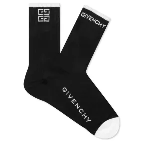 4G Socks - Black/White