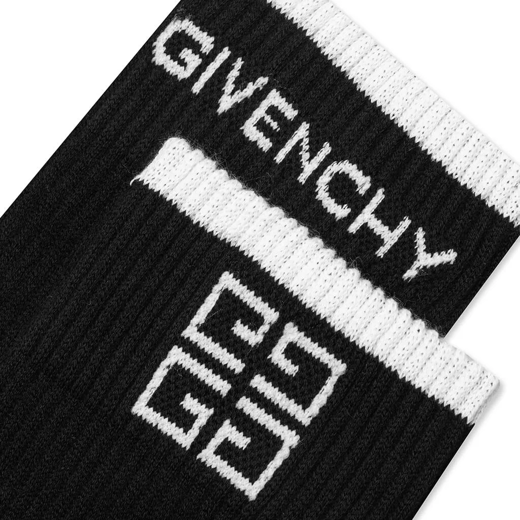 4G Socks - Black/White