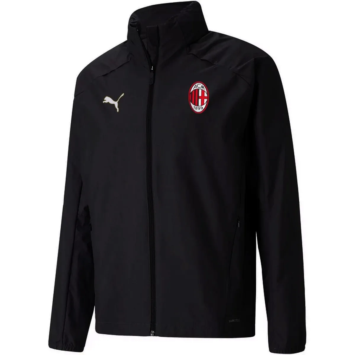 2020/21 Puma Black AC Milan Soccer Training Rain Jacket