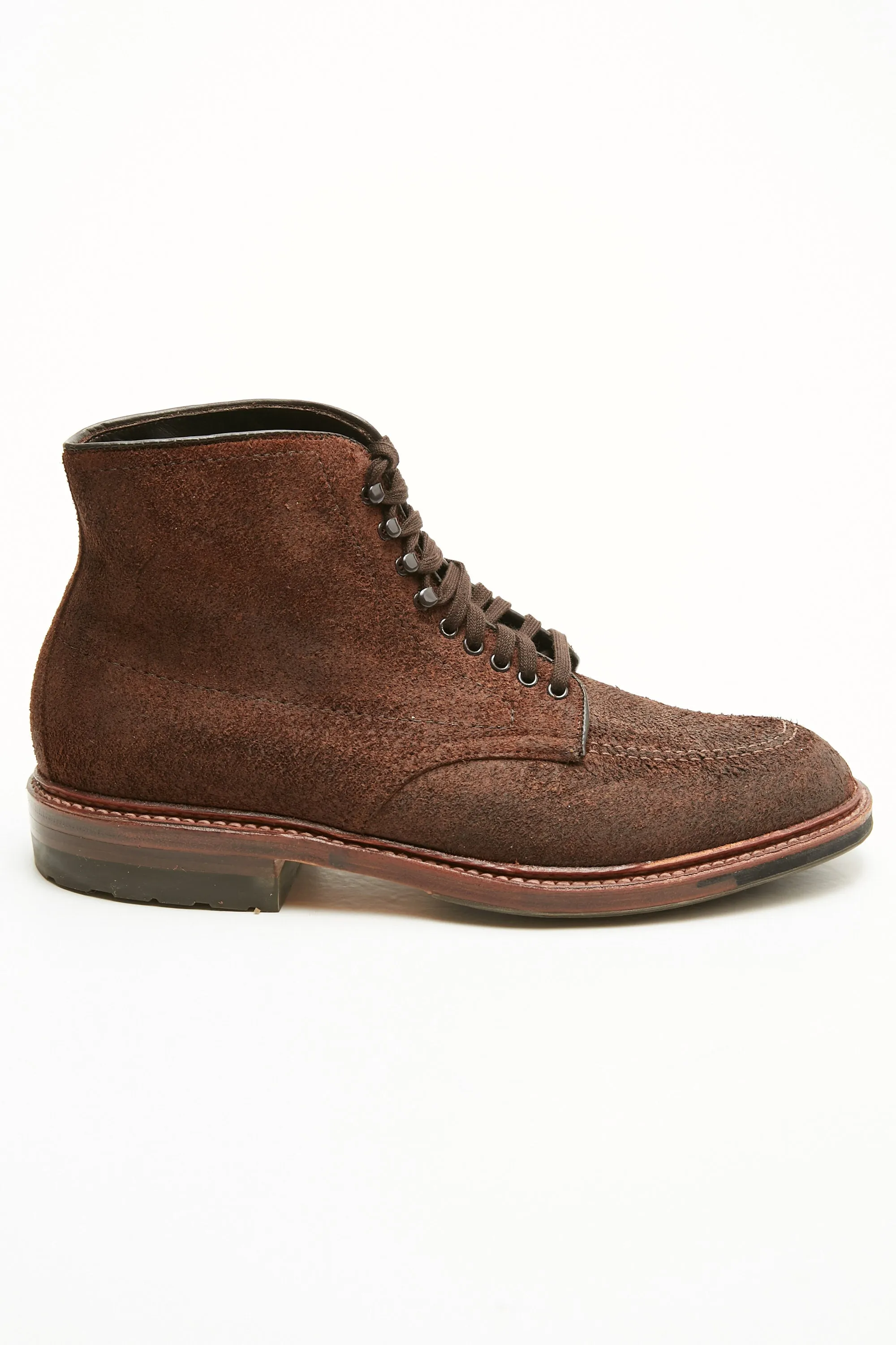 Alden 4015HC Mocc Toe Indy Boot - Reverse Tobacco Oiled Nubuck