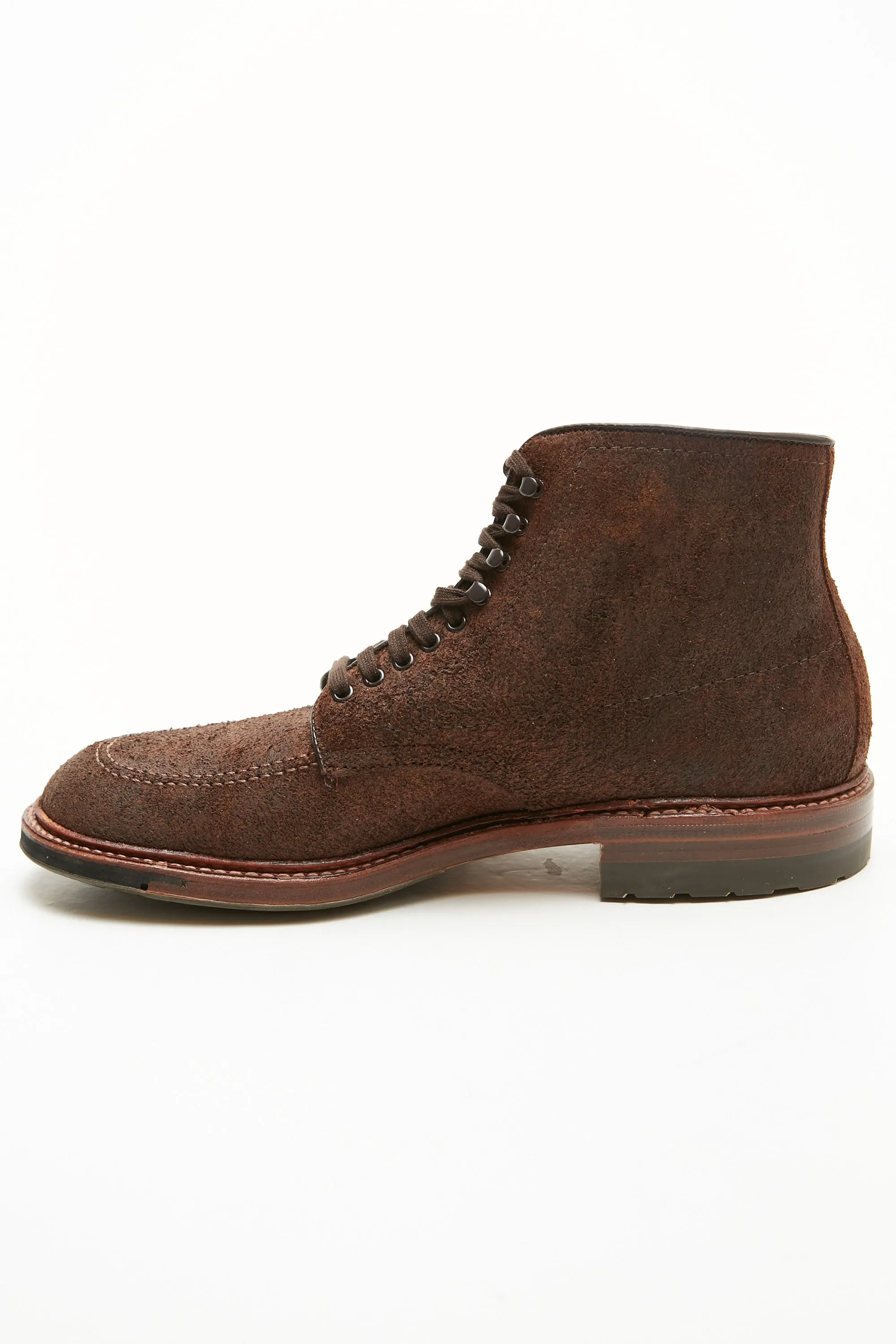 Alden 4015HC Mocc Toe Indy Boot - Reverse Tobacco Oiled Nubuck