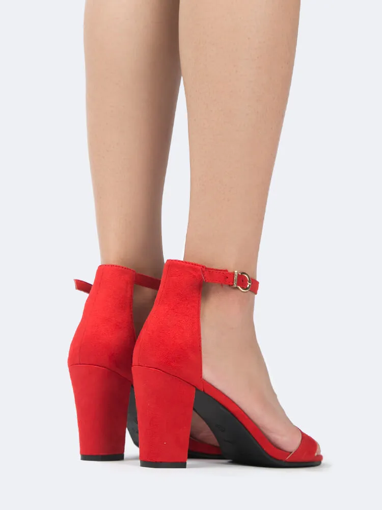 Ankle Strap Block Heels