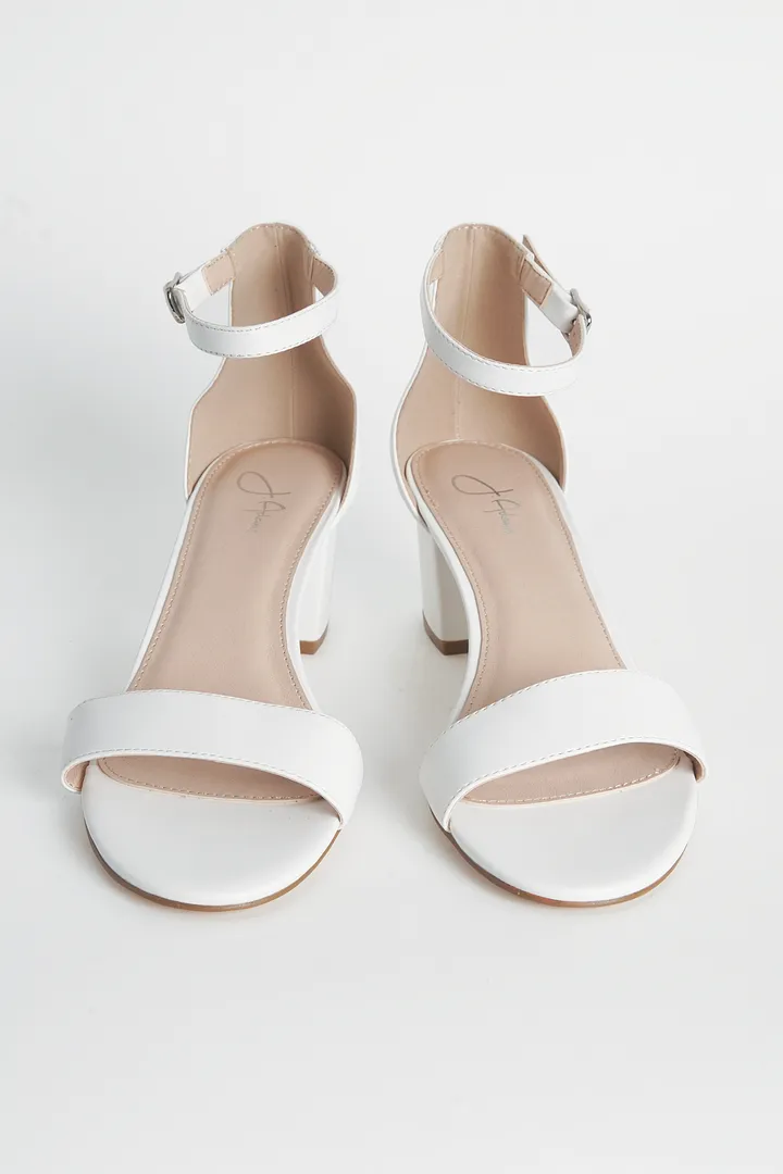 Ankle Strap Low Block Heels