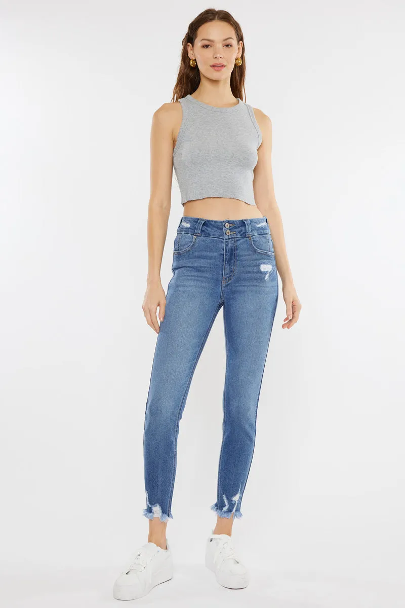 Ariana High Rise Ankle Skinny Jeans