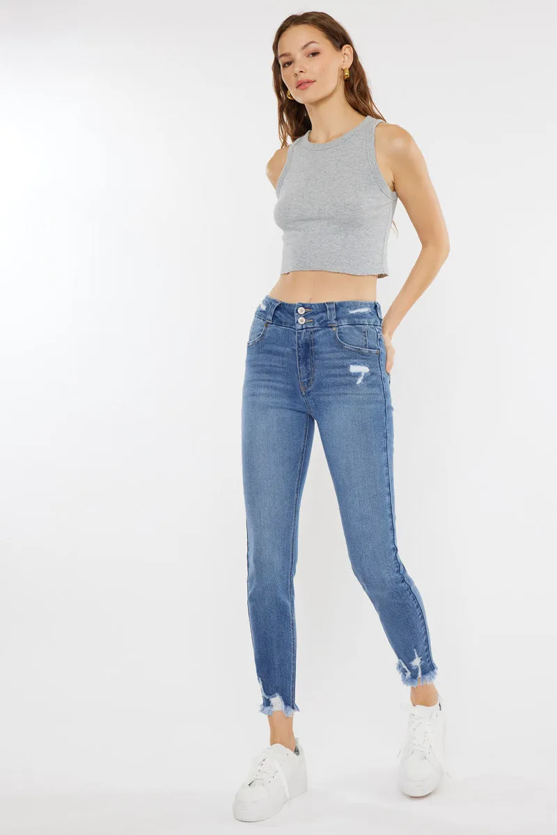 Ariana High Rise Ankle Skinny Jeans