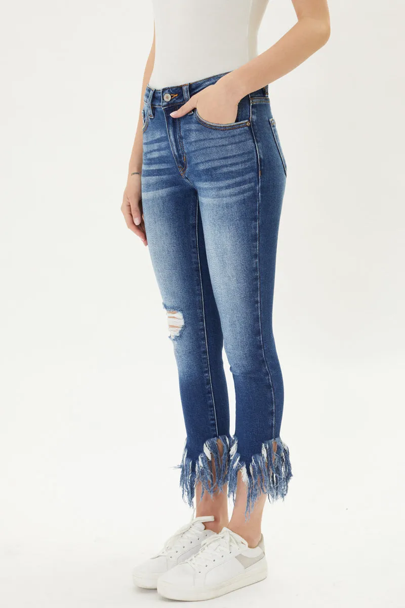 Audrina Mid Rise Ankle Skinny Jeans