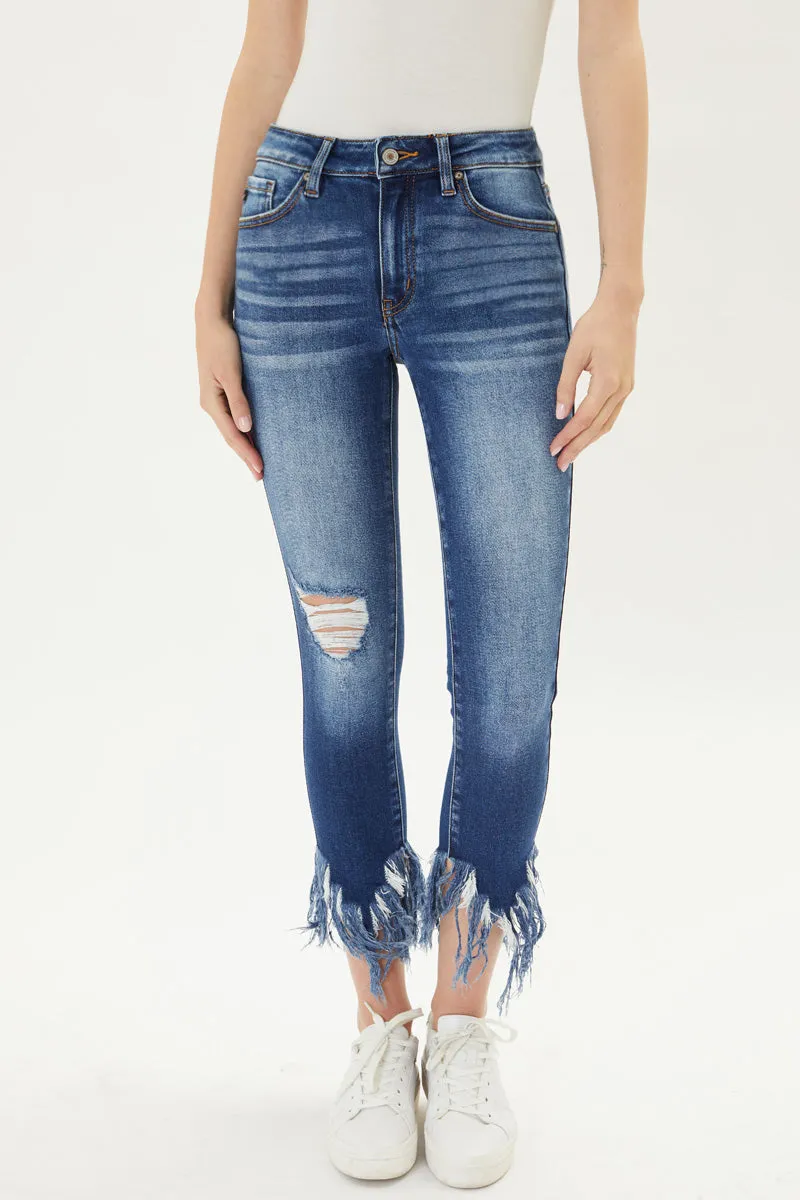 Audrina Mid Rise Ankle Skinny Jeans