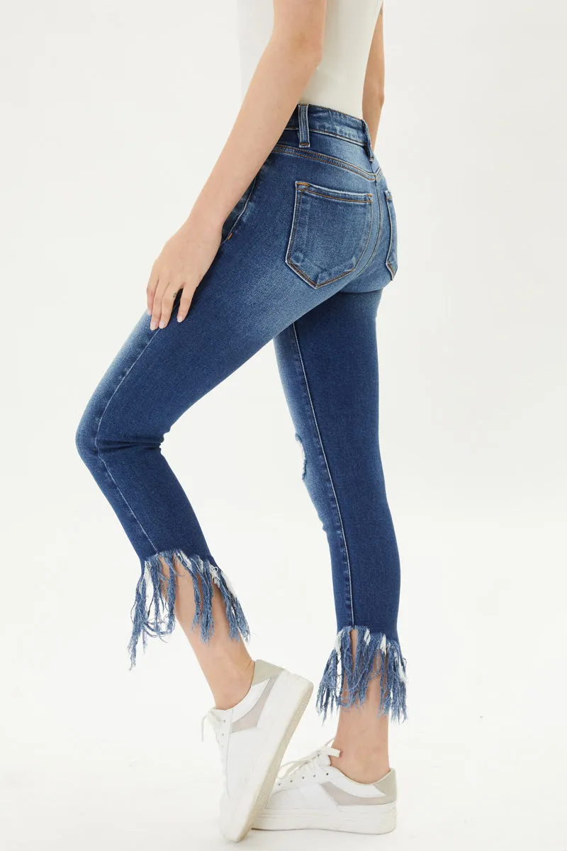 Audrina Mid Rise Ankle Skinny Jeans