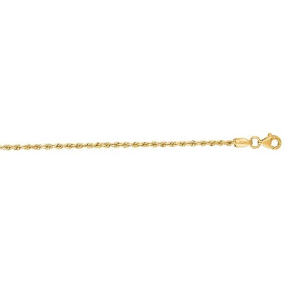 Aura by Martin Binder 1.8mm 10 Inch Rope Chain Bracelet