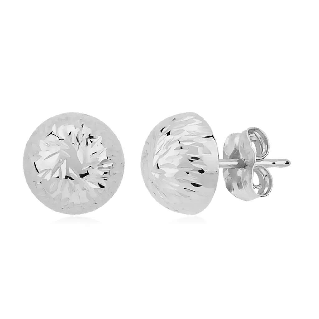 Aura by Martin Binder Brite Cut Button Earrings