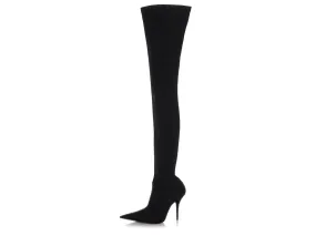 Balenciaga Black Over the Knee Knife Boots 110mm