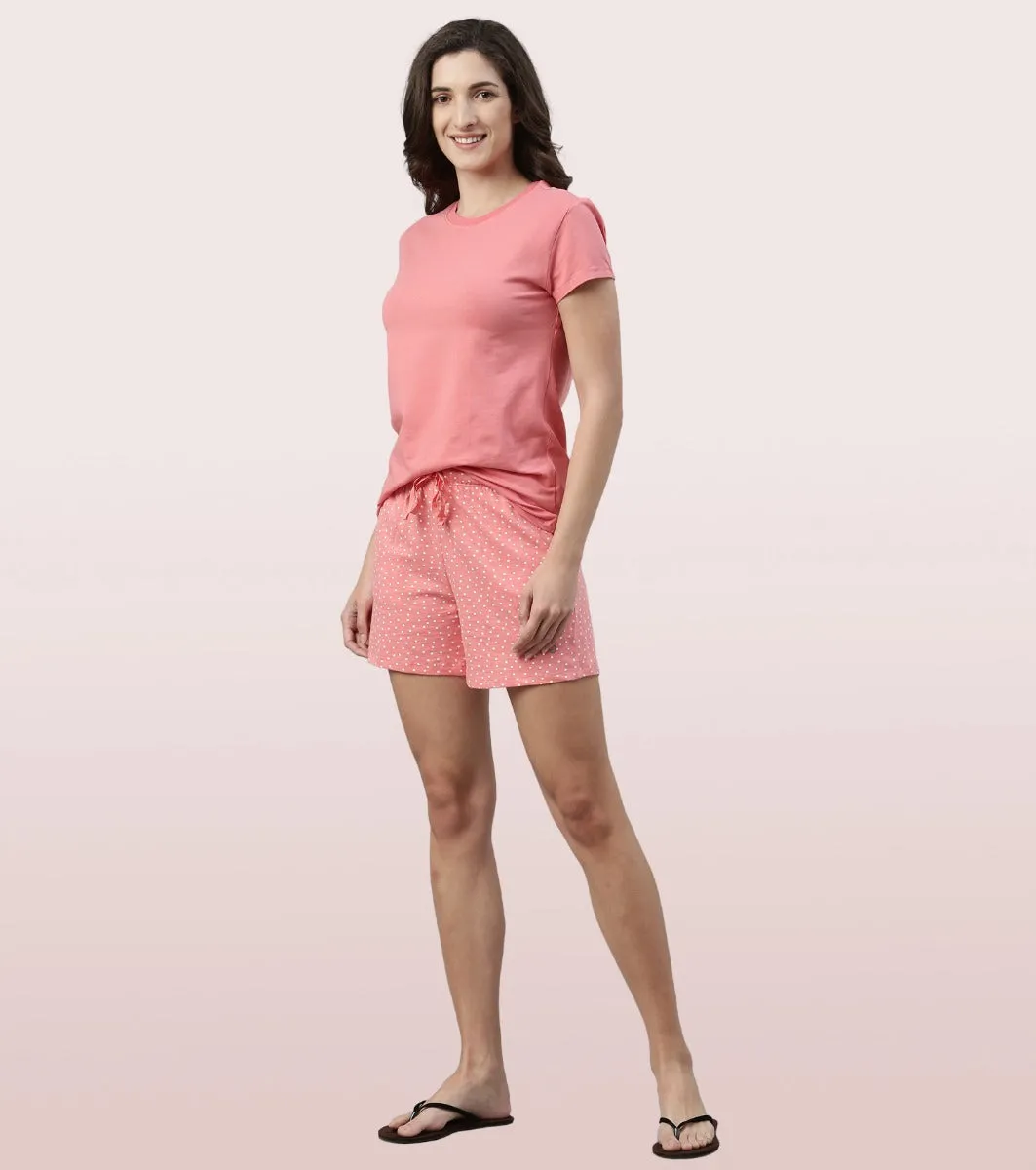 Basic Shorts | Mid-Thigh Length Jersey Shorts With Pockets