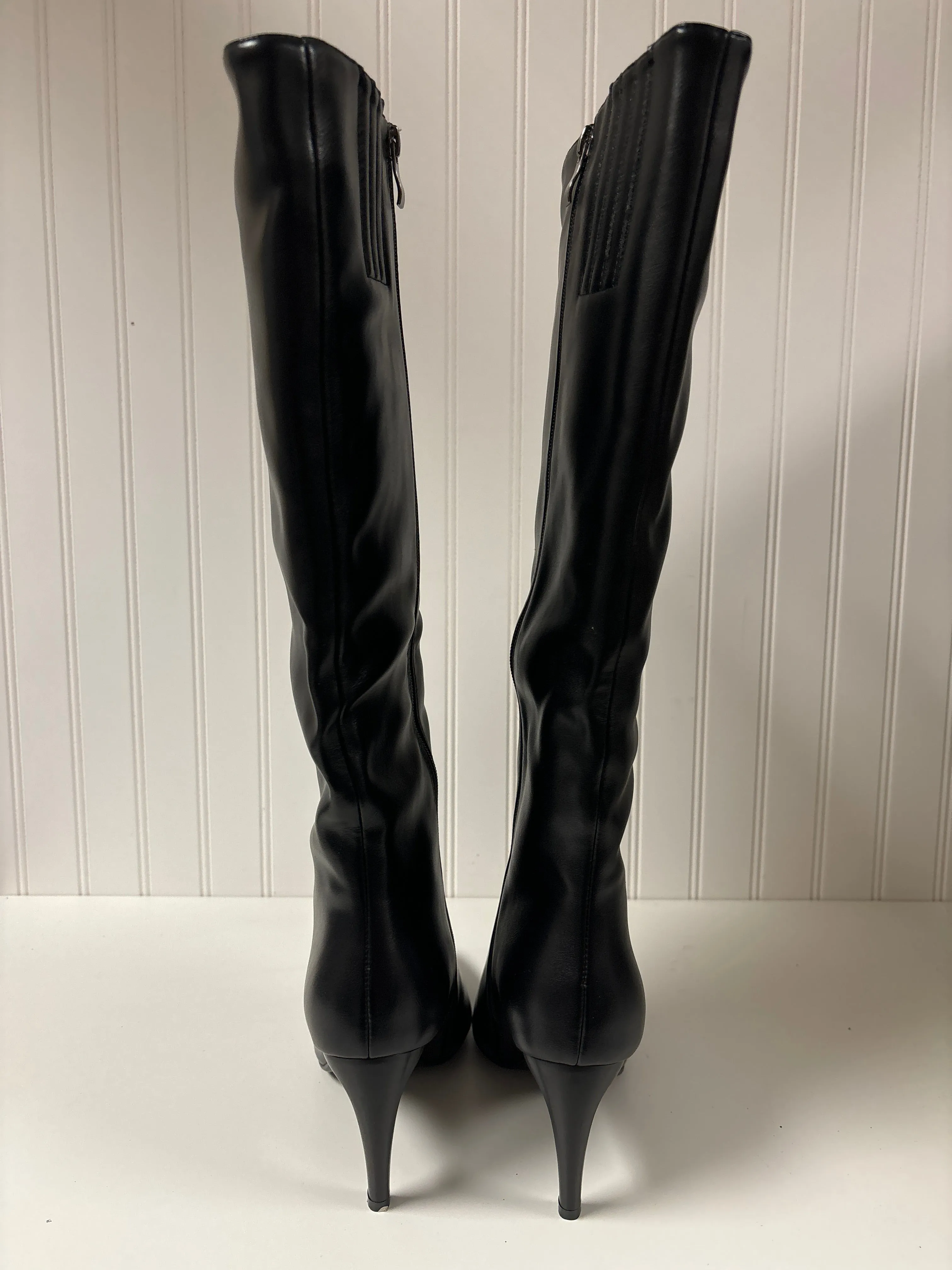 Black Boots Knee Heels Clothes Mentor, Size 10