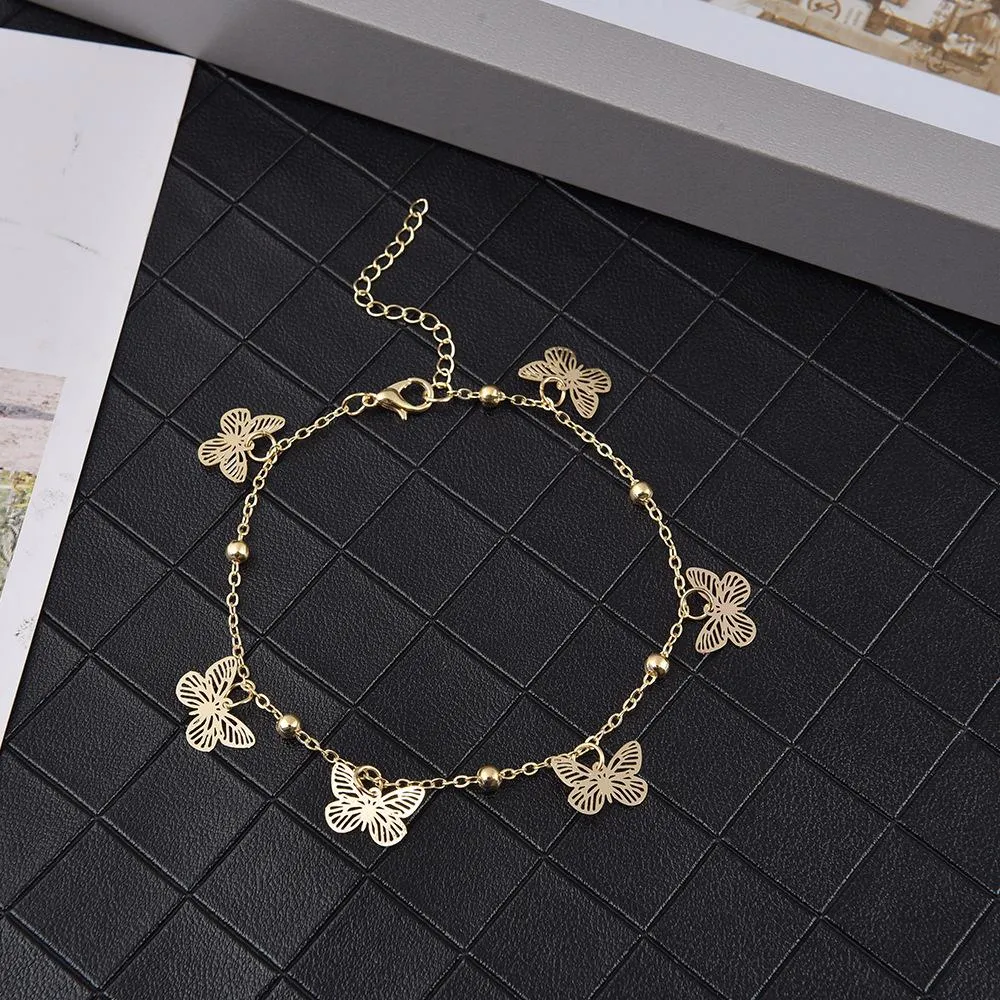 Butterfly Ankle Bracelet (Silver | Gold)