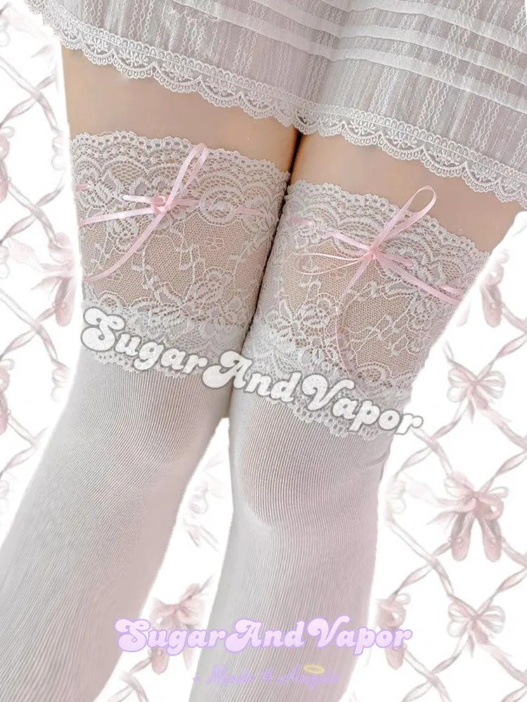 Calliope Coquette Cotton Stockings (Thigh High/Knee High/ Mid Calf)