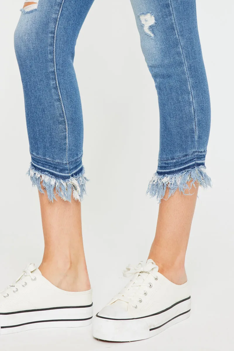 Camila Mid Rise Ankle Skinny Jeans