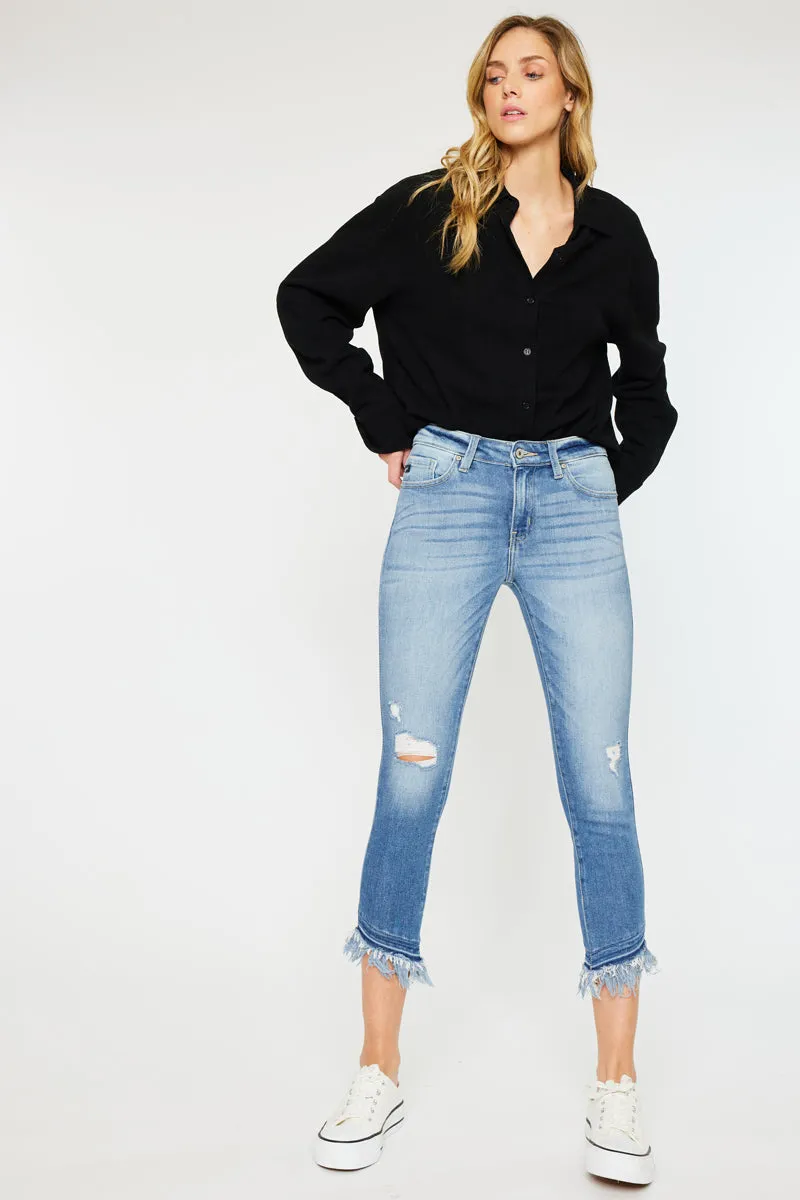 Camila Mid Rise Ankle Skinny Jeans