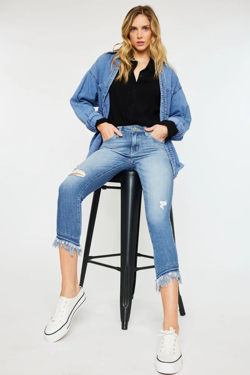 Camila Mid Rise Ankle Skinny Jeans