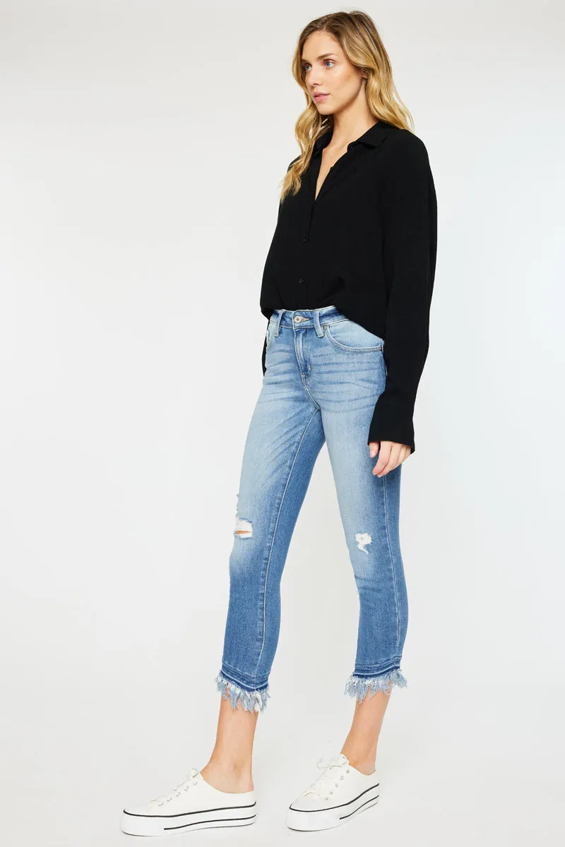 Camila Mid Rise Ankle Skinny Jeans