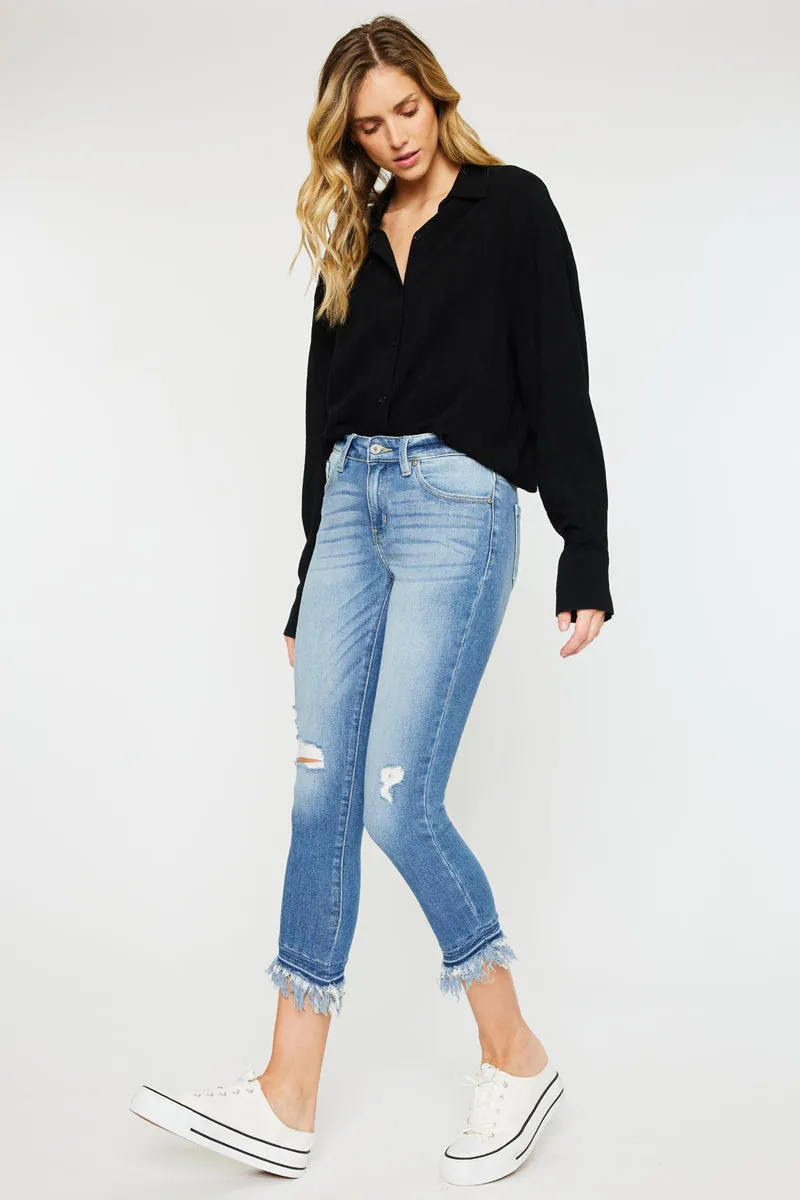 Camila Mid Rise Ankle Skinny Jeans