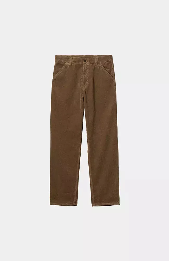 CARHARTT WIP Single Knee Pant Corduroy Tamarind Rinsed