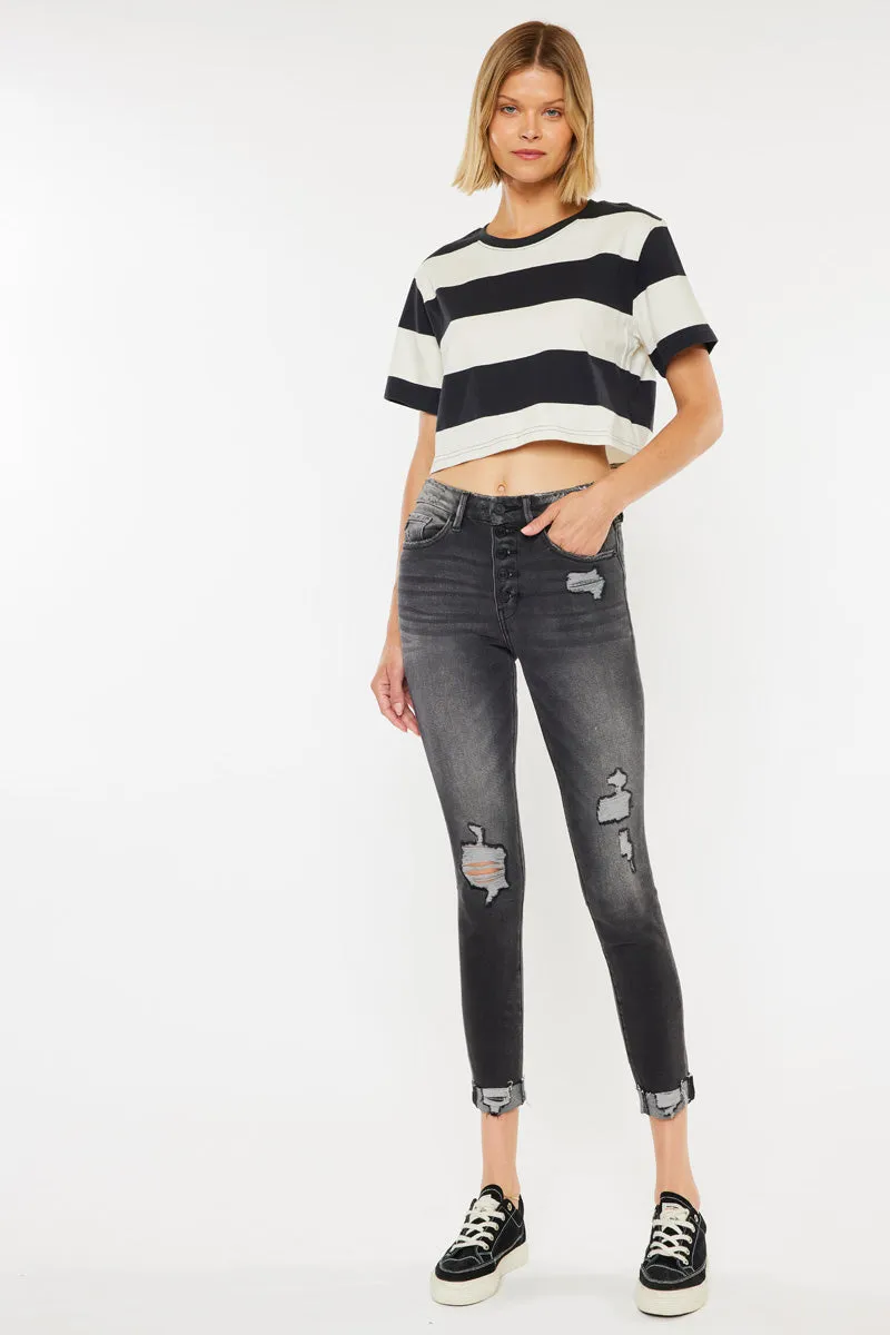 Cassidy High Rise Ankle Skinny Jeans