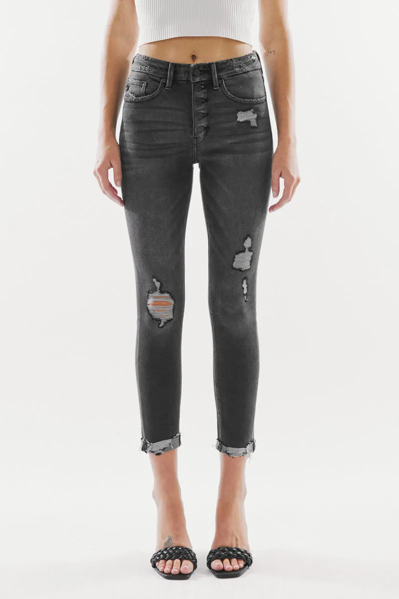 Cassidy High Rise Ankle Skinny Jeans