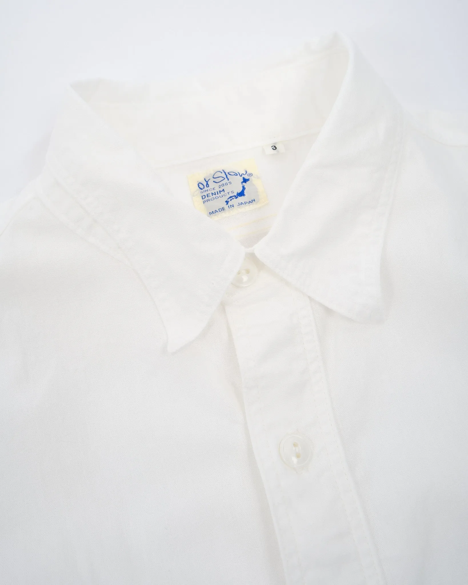 CHAMBRAY WORK SHIRT WHITE