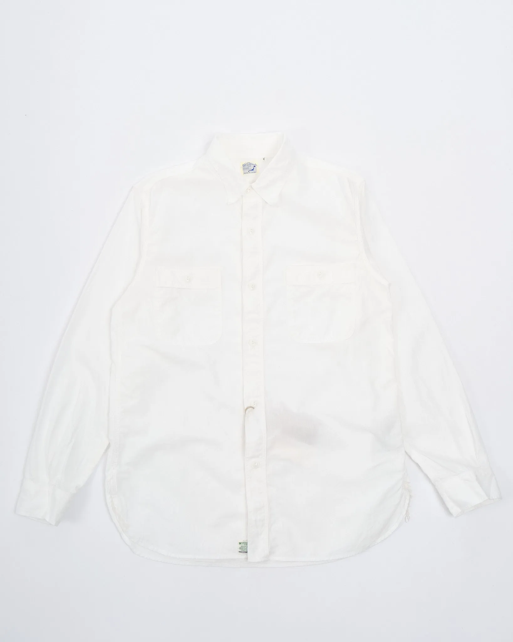 CHAMBRAY WORK SHIRT WHITE