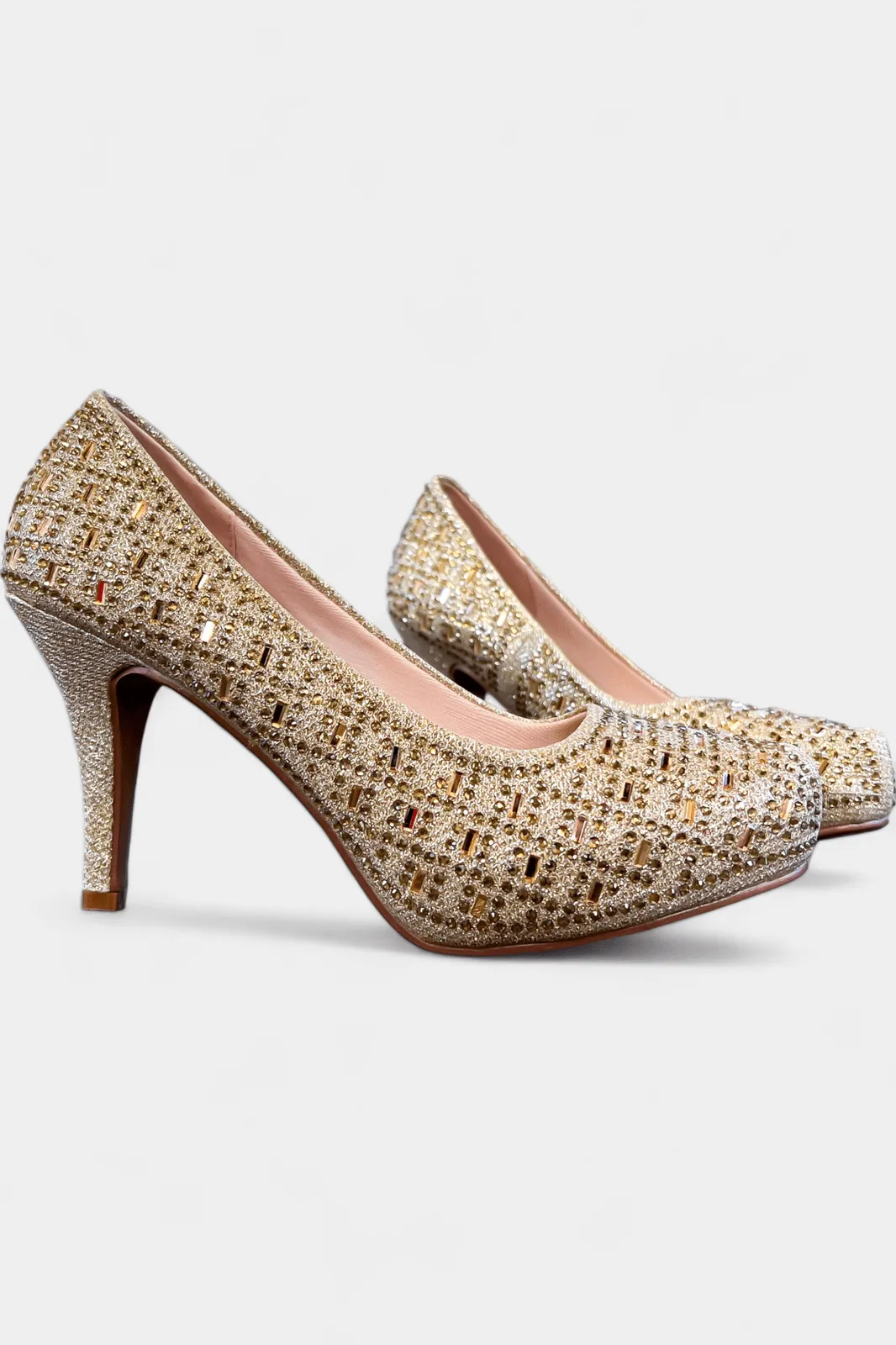 Champagne Sparkle Heels