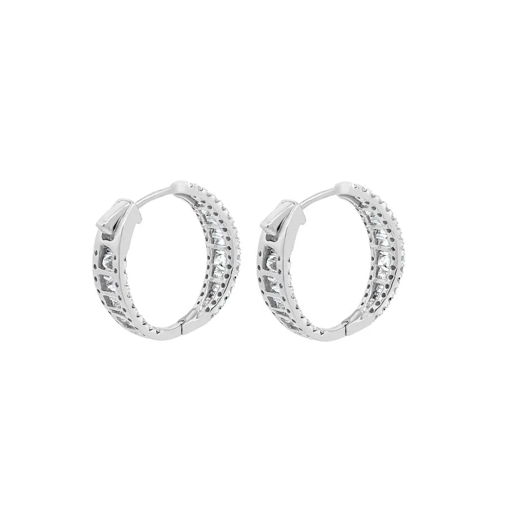 Clara by Martin Binder Diamond Baguette Hoop Earrings (3.32 ct. tw.)