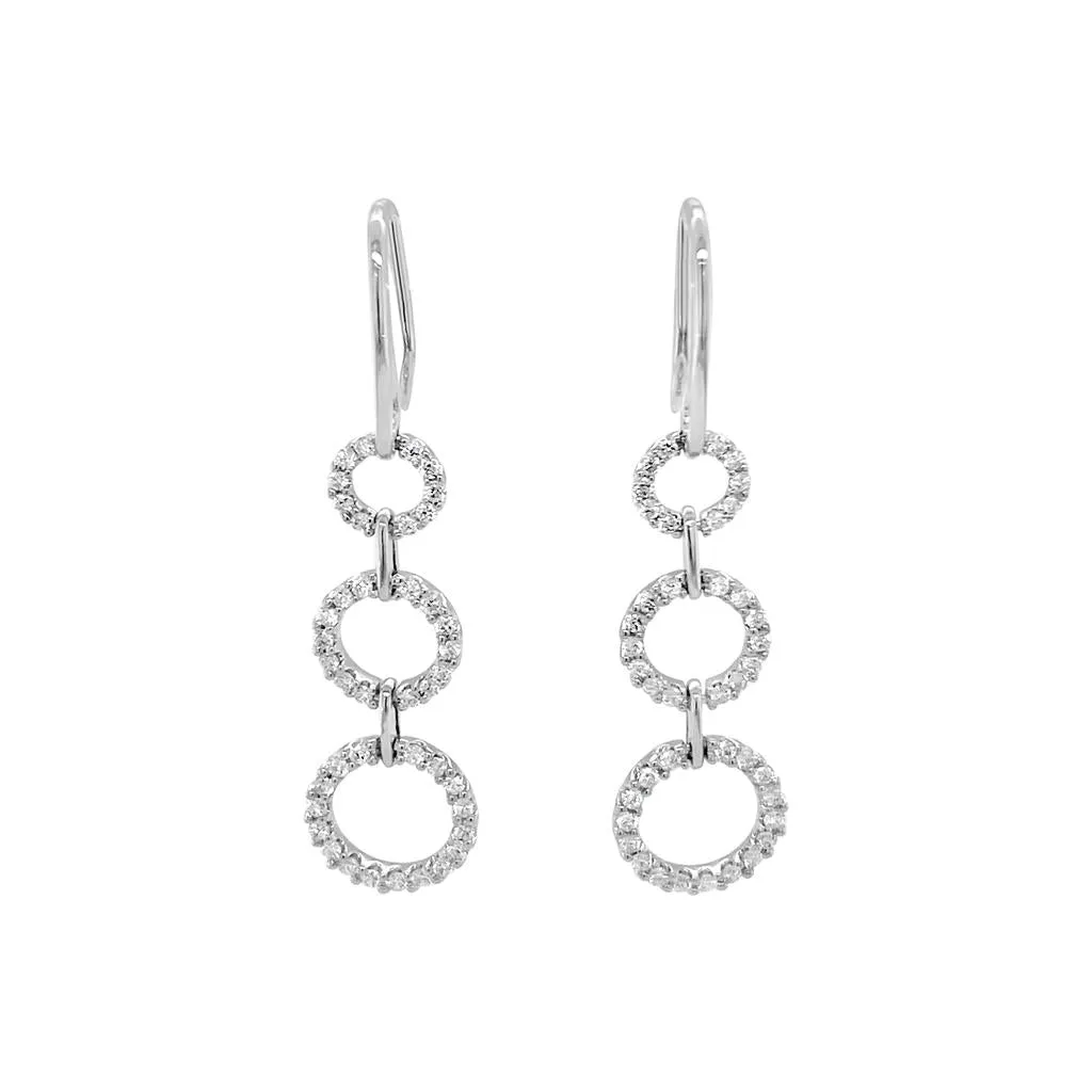 Clara by Martin Binder Diamond Circle Dangle Earrings (0.50 ct. tw.)