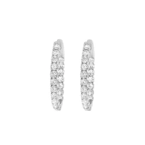 Clara by Martin Binder Diamond Hoop Earrings (3.00 ct. tw.)