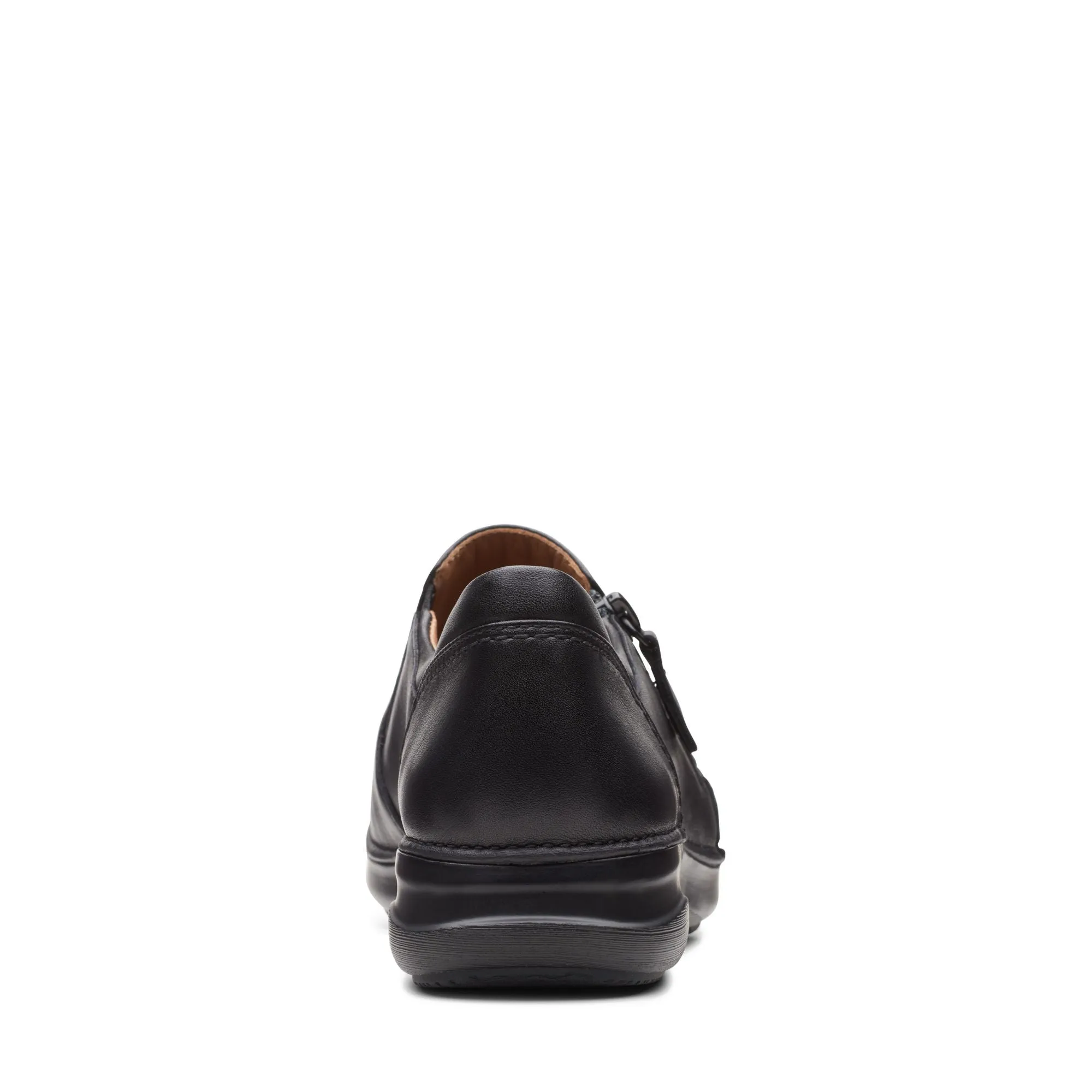 Clarks Appley Zip Black Leather