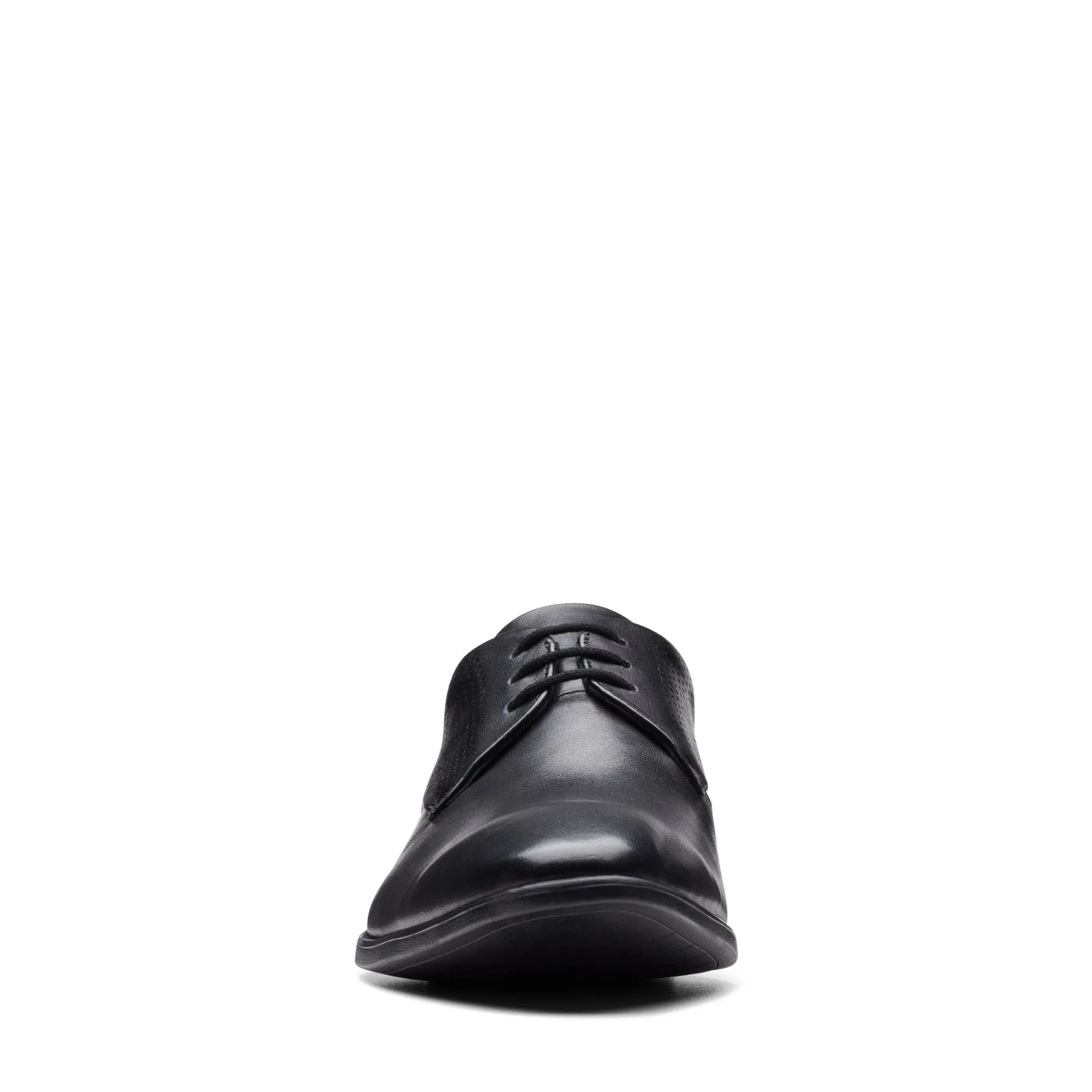 Clarks Boswyn Lace Black Leather - Standard Width