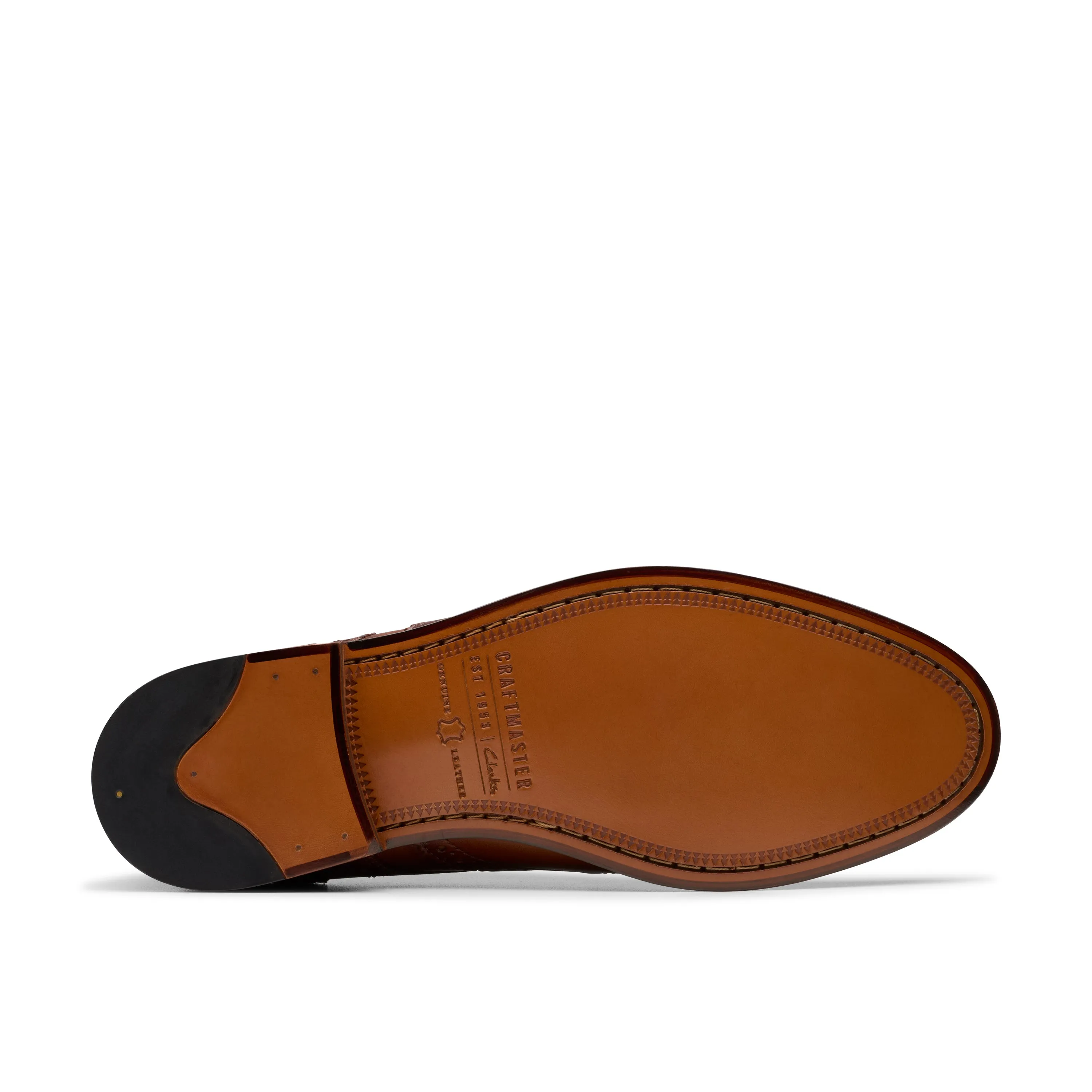 Clarks CraftJames Tip Mid Tan Leather