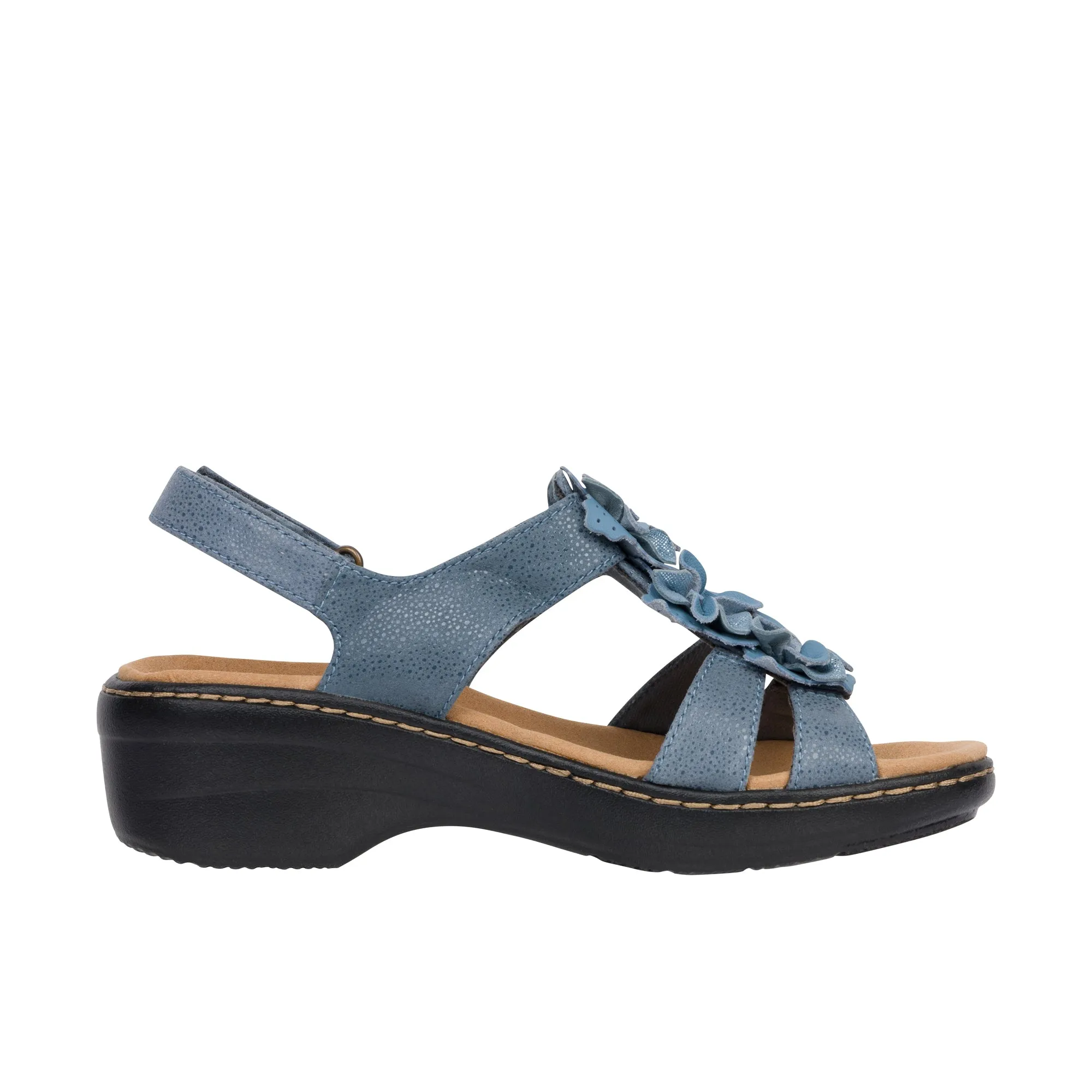 Clarks Womens Merliah Sheryl Blue Interest