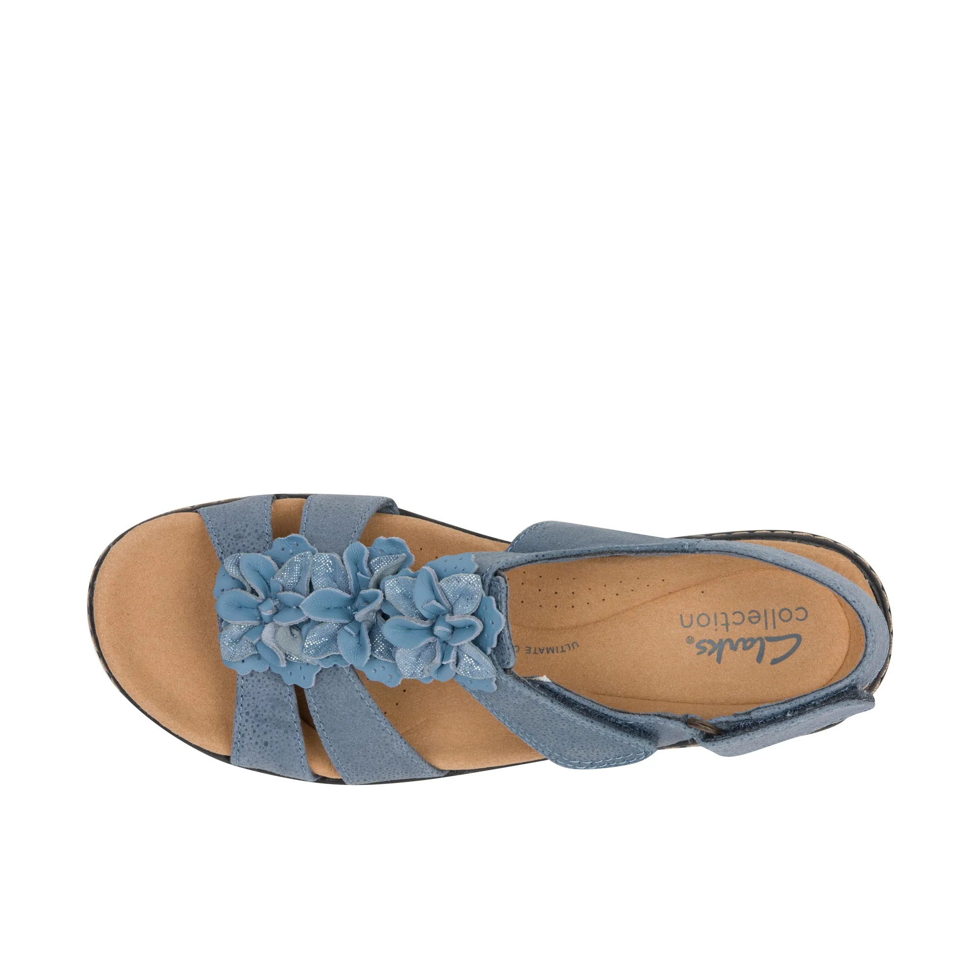 Clarks Womens Merliah Sheryl Blue Interest