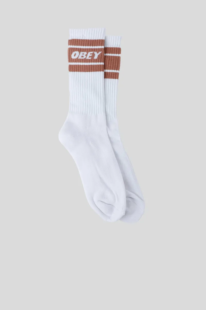 Cooper II Socks - White Brown Sugar