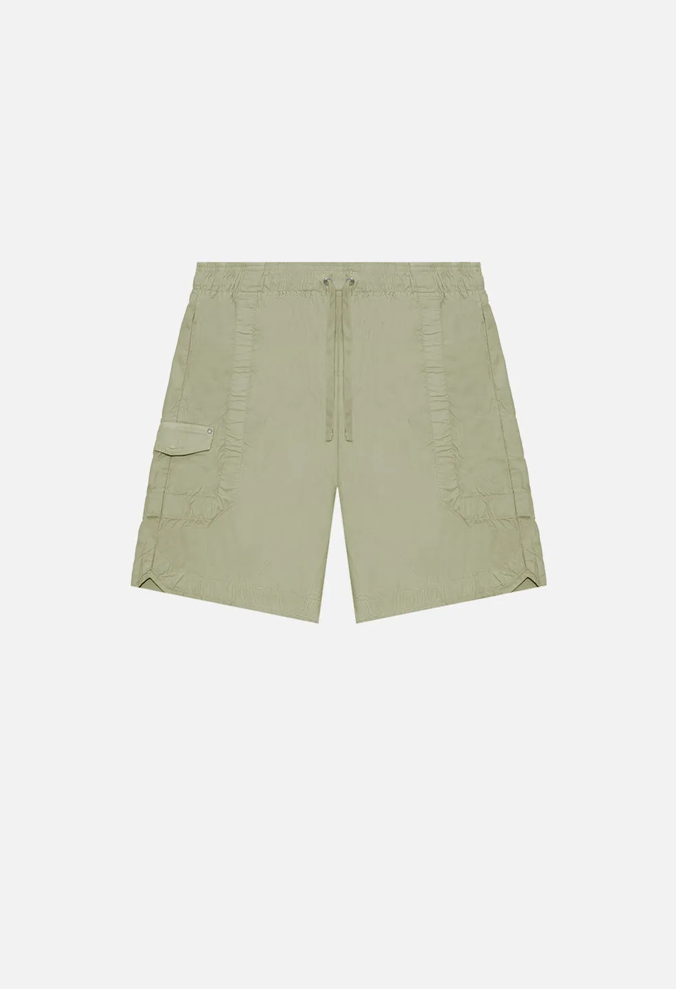 Cotton Poplin Frame Shorts / Olive