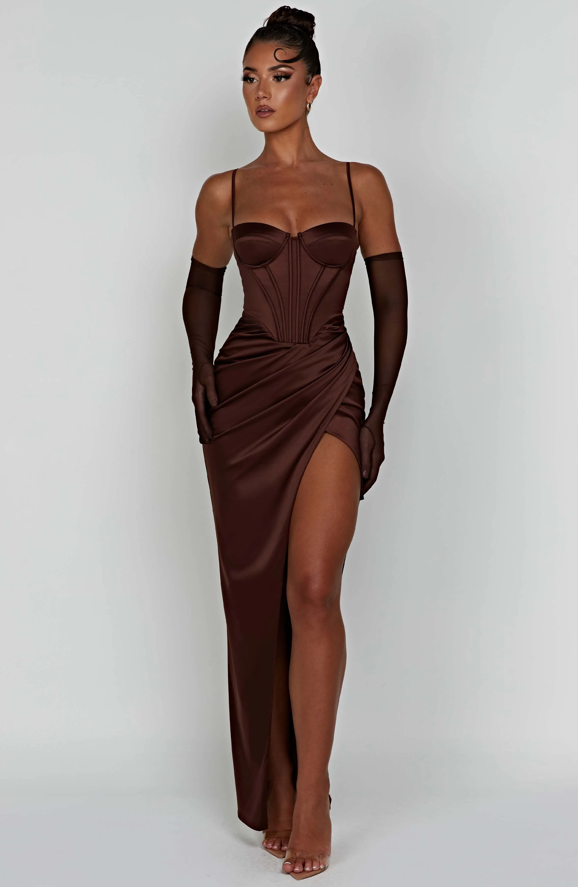 Despina Maxi Dress - Chocolate