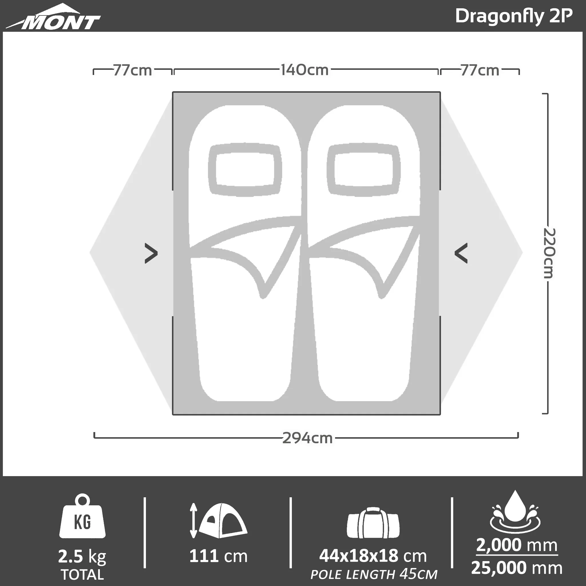 Dragonfly 2P 4-Season Hiking Tent