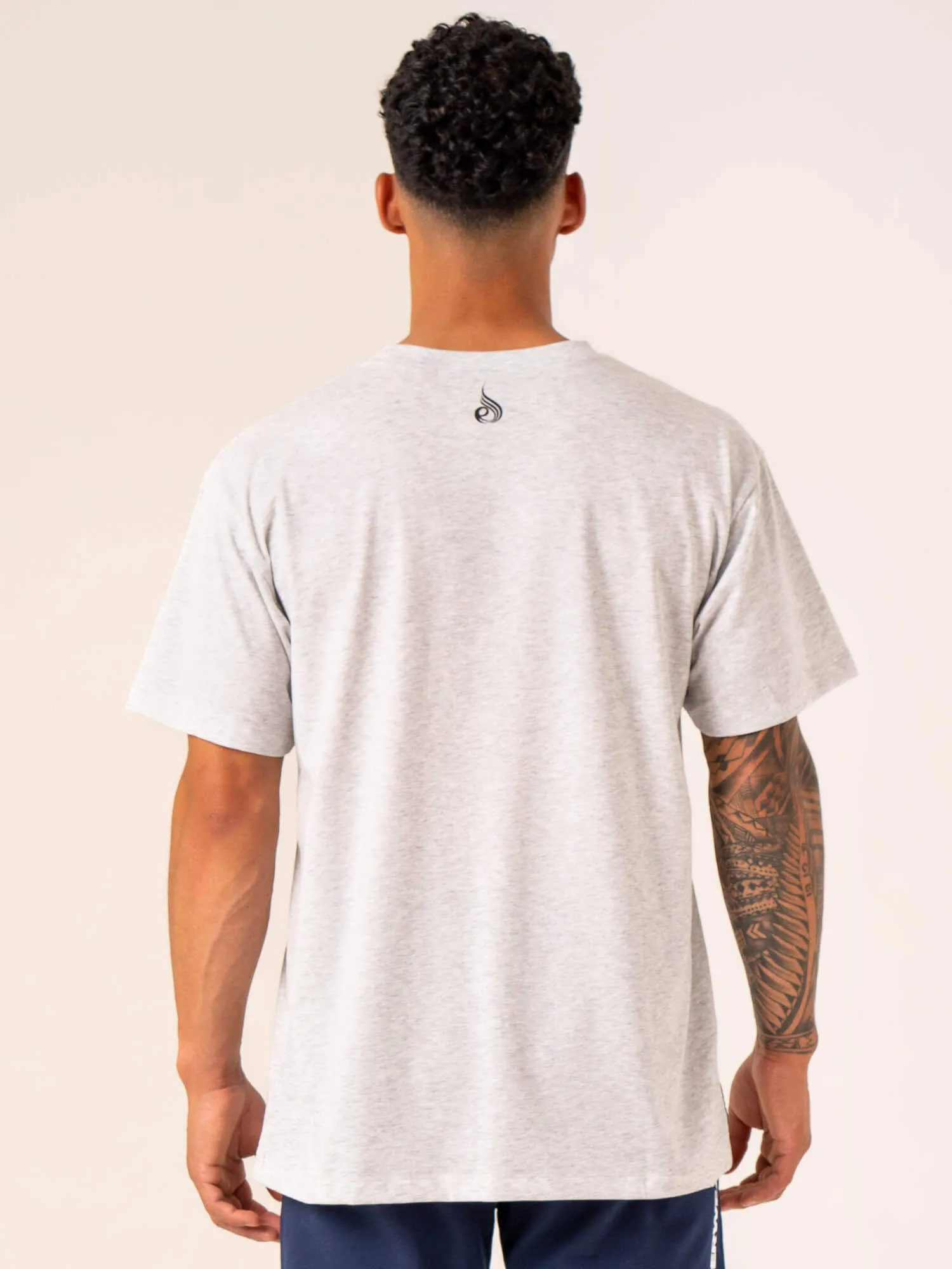 Emerge Oversized T-Shirt - Snow Grey Marl