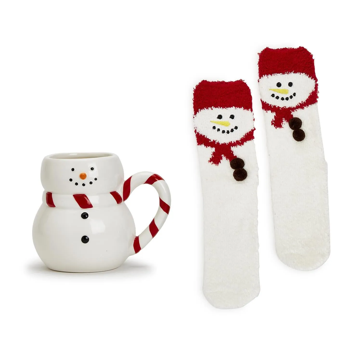 Festive Mug with Super Soft Cozy Socks- Assorted Designs