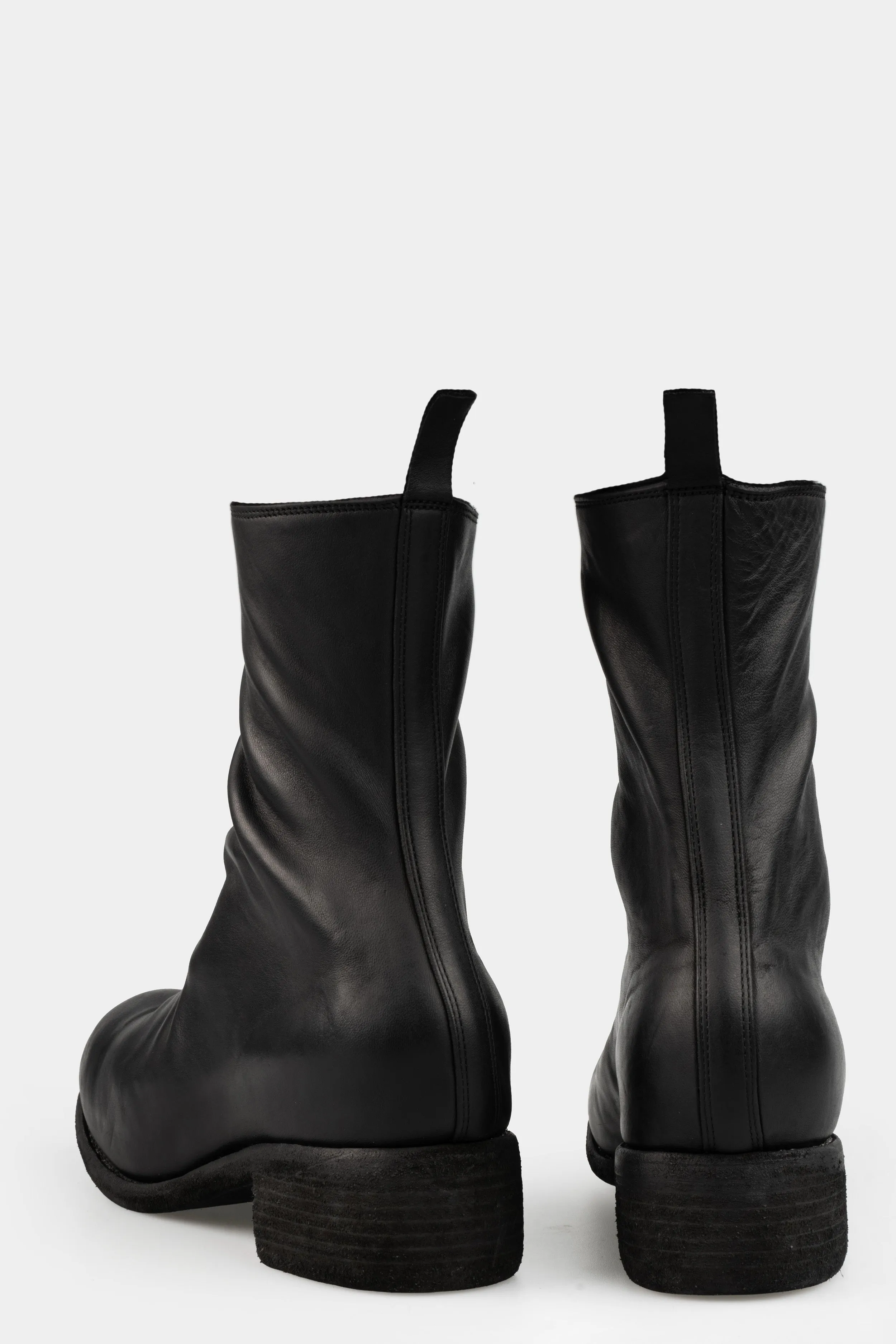 Front zip high top boots | PL2