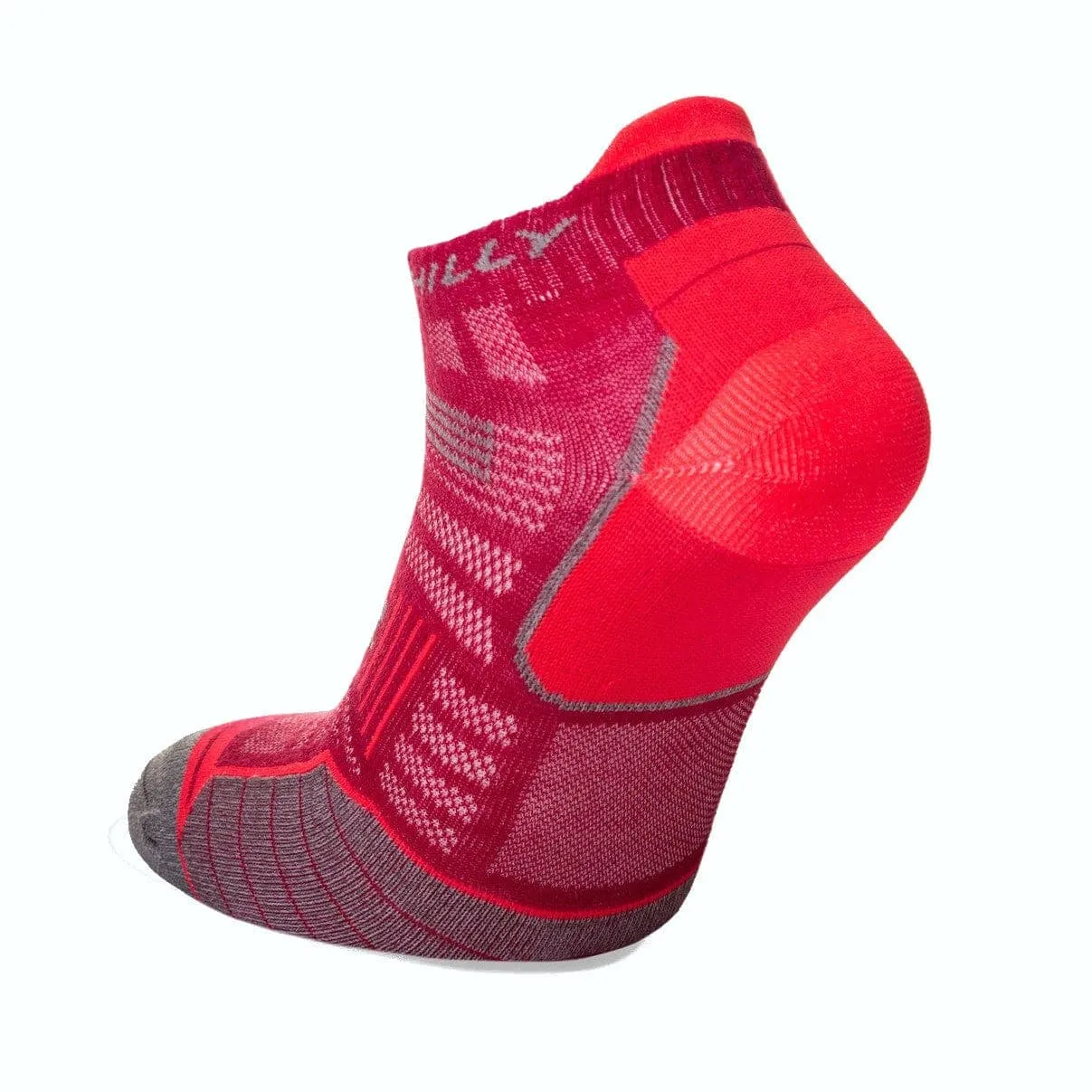 Hilly Women's Twin Skin Socklet Min - Magenta/Grey Marl